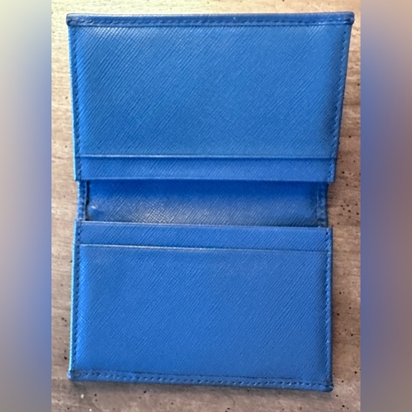 Prada Cobalt Blue Vertical Wallet with COA - Picture 3 of 12